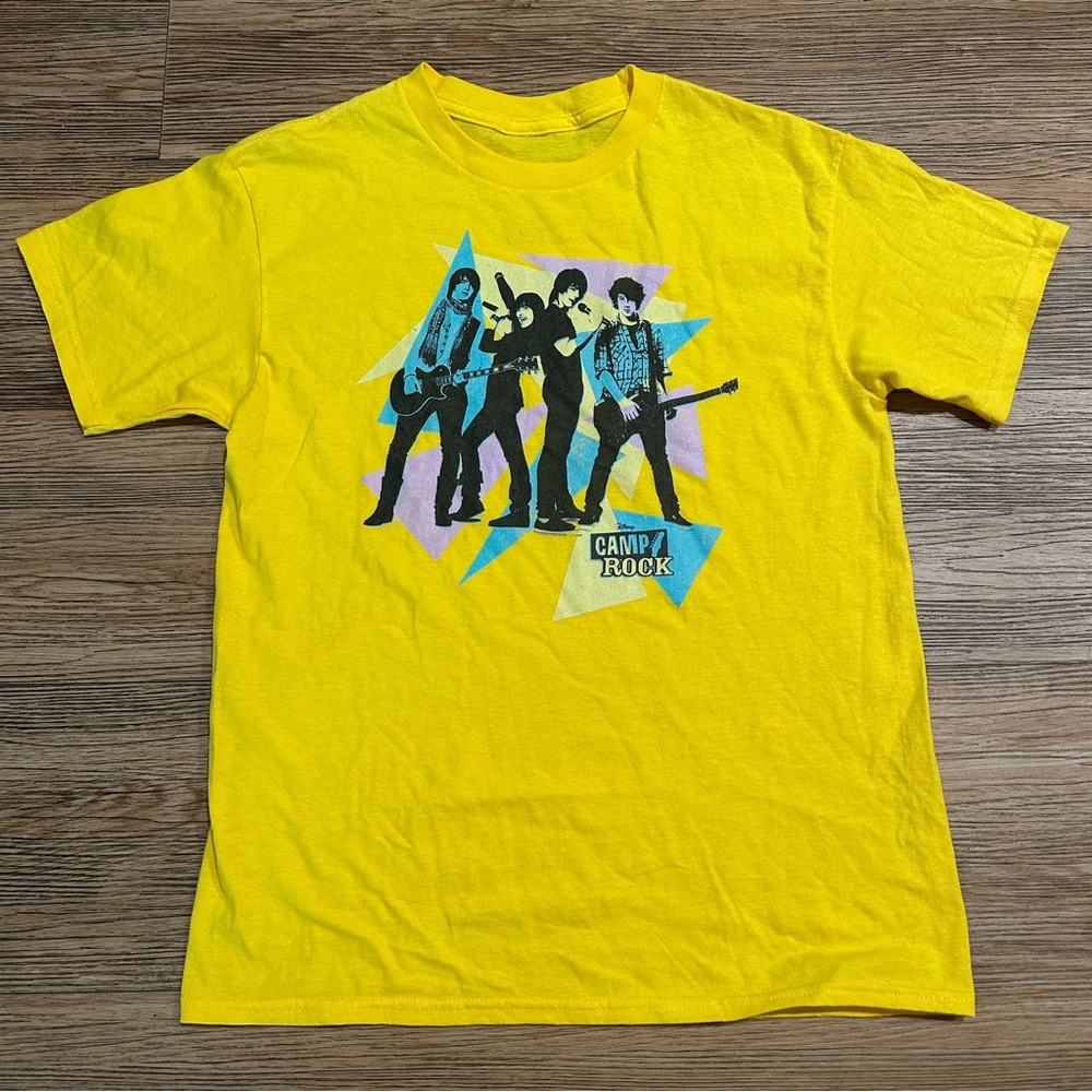 Vintage Disney Camp Rock Jonas brothers Demi lovato T-Shirt Y2k 2000s